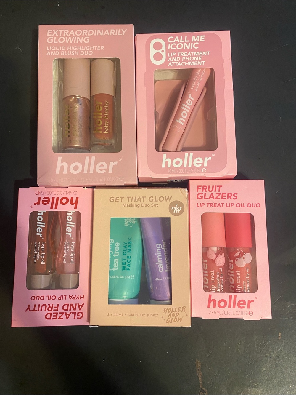 Holler Pink Liquid Highlighter & Blush Duo — Radiant Pink Glow